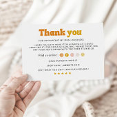 Retro Business dank Karte