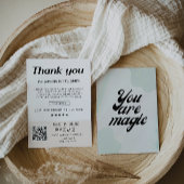 Retro Business dank Karte