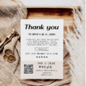 Retro Business dank Karte