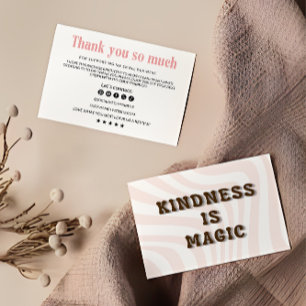 Retro Business dank Karte