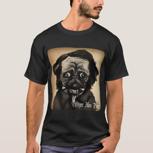 Retro-Business-Pug T-Shirt (Vorderseite)