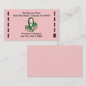 Retro Business Punch Cards Jeglicher Business Happ Treuekarte (Vorne/Hinten)