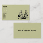 Retro Business Visitenkarte (Vorne/Hinten)