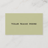 Retro Business Visitenkarte (Rückseite)