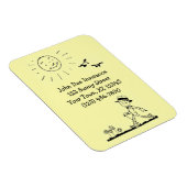 Retro Businessman am Sonntag Magnet (Rechte Seite)