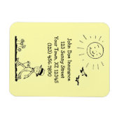 Retro Businessman am Sonntag Magnet (Horizontal)