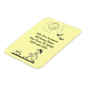 Retro Businessman am Sonntag Magnet (Linke Seite)