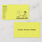 Retro Businessman Visitenkarte (Vorne/Hinten)