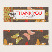 Retro Butterfells TY Skinny Gift Tag 2 (Vorne & Hinten)