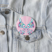 Retro Butterfly Abstrakter Pop Kunst Button (Beispiel)
