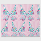 Retro Butterfly Abstrakter Pop Kunst Geschenkpapier (Flach)