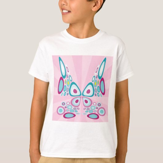 Retro Butterfly Abstrakter Pop Kunst T-Shirt