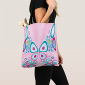 Retro Butterfly Abstrakter Pop Kunst Tasche