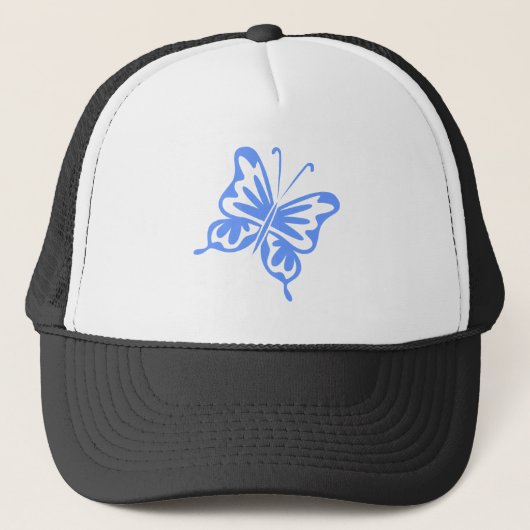 Retro Butterfly - Baby Blue Truckerkappe (Vorderseite)