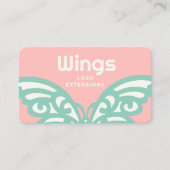 Retro Butterfly Beauty Visitenkarte (Vorderseite)