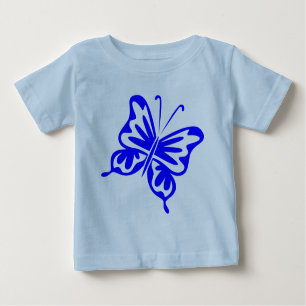 Retro Butterfly - blau Baby T-shirt