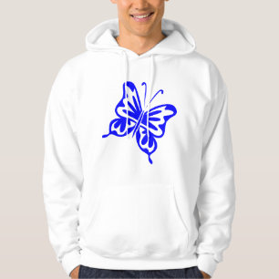 Retro Butterfly - blau Hoodie