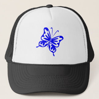 Retro Butterfly - blau Truckerkappe