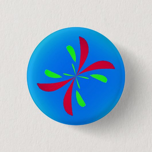 Retro Butterfly Button (Vorderseite)