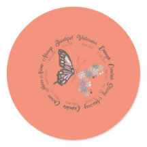 Retro Butterfly Christlich Quotes Design