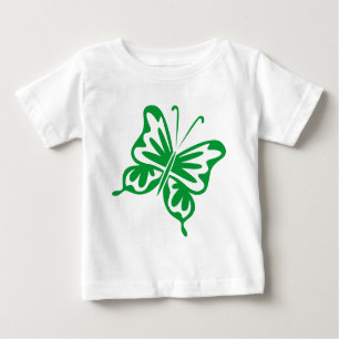 Retro Butterfly - Gras grün Baby T-shirt