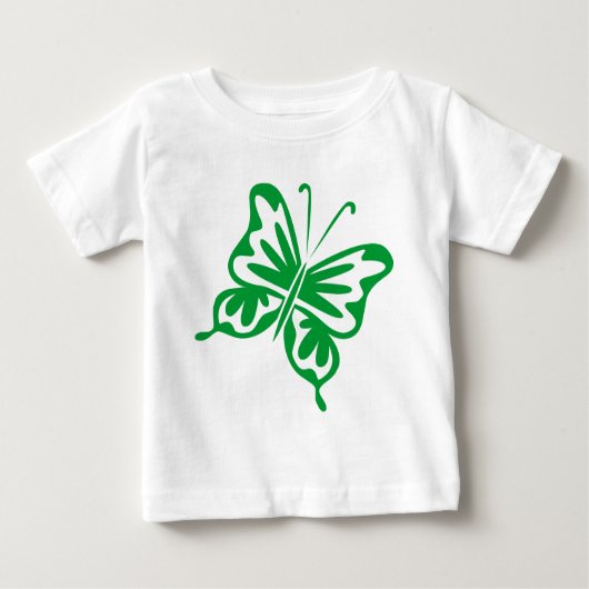 Retro Butterfly - Gras grün Baby T-shirt (Vorderseite)