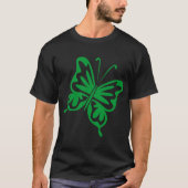 Retro Butterfly - Gras grün T-Shirt (Vorderseite)