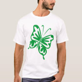 Retro Butterfly - Gras grün T-Shirt (Vorderseite)