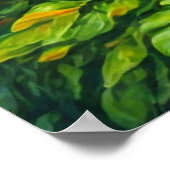 Retro Butterfly Kunst-Illustration Poster (Ecke)