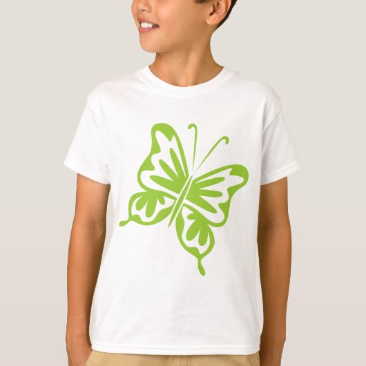 Retro Butterfly - Mars grün T-Shirt (Vorderseite)