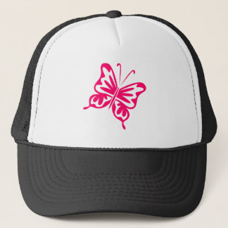 Retro Butterfly - Neon Red Truckerkappe
