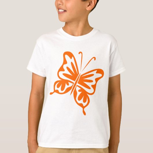Retro Butterfly - Orange T-Shirt (Vorderseite)