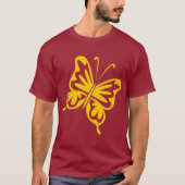 Retro Butterfly - orange T-Shirt (Vorderseite)