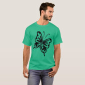 Retro Butterfly - Schwarz T-Shirt (Vorne ganz)