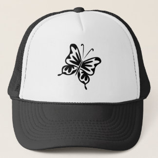 Retro Butterfly - Schwarz Truckerkappe
