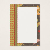 Retro Butterfys TY-Geschenk-Tag (Rückseite)