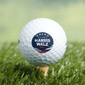 Retro Button Election for Democrats Harris Waltz Golfball (Insitu T-Shirt)