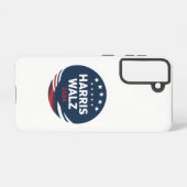 Retro Button Election for Democrats Harris Waltz Samsung Galaxy Hülle (Rückseite (Horizontal))