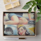 Retro-Button Seidenpapier (Geschenk)