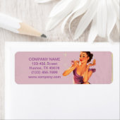 Retro Button up Girl Hair Makeup Artist Cosmetolog (Insitu)