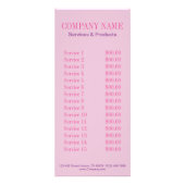 Retro Button up Girl Hair Makeup Artist Cosmetolog Werbekarte (Hinten)