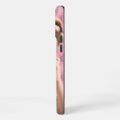 Retro Button-Up Girl iPhone Hülle (Linke Seite)