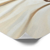 Retro Button-up Girl mit Red Polka Dot PJ's Poster (Ecke)