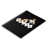 Retro Button Up Girl Notizblock (Linke Seite)