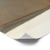 Retro Button-Up Girl Poster (Ecke)