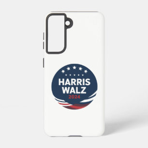 Retro-Button-Wahl für Demokraten Harris Waltz Samsung Galaxy Hülle