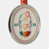 Retro C und O Canal Bike Trail. Ornament Aus Metall (Rechts)