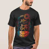 Retro C und O Canal Bike Trail. T-Shirt (Vorderseite)
