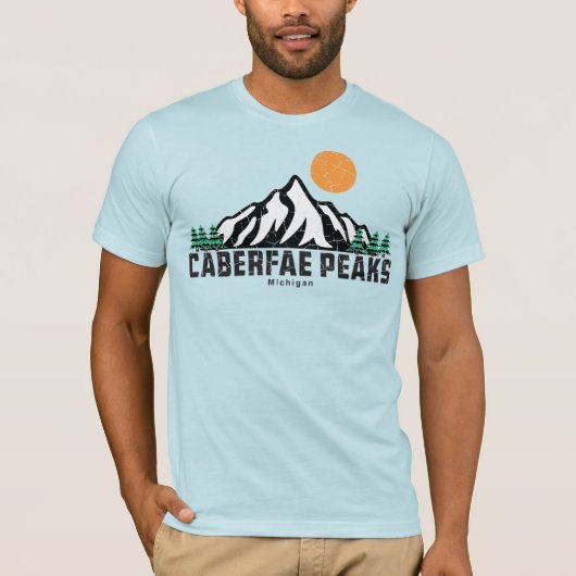Retro Caberfaaks Ski T-Shirt (Vorderseite)