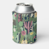 Retro Cactus Design: Nahtlose Textur Dosenkühler (Kanne Rückseite)